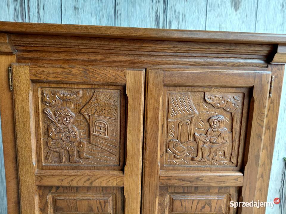 wysoka komoda rzeżbiona 504 Komody kujawsko-pomorskie Byczyna
