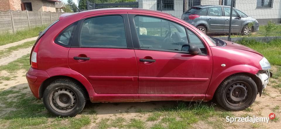 Citroen C3 14 benzyna z 2007 r Uszkodzony śląskie Łojki sprzedam