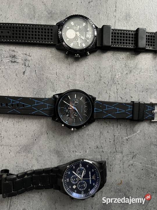 3zegarki emporio Armani Guess Męskie Gniezno