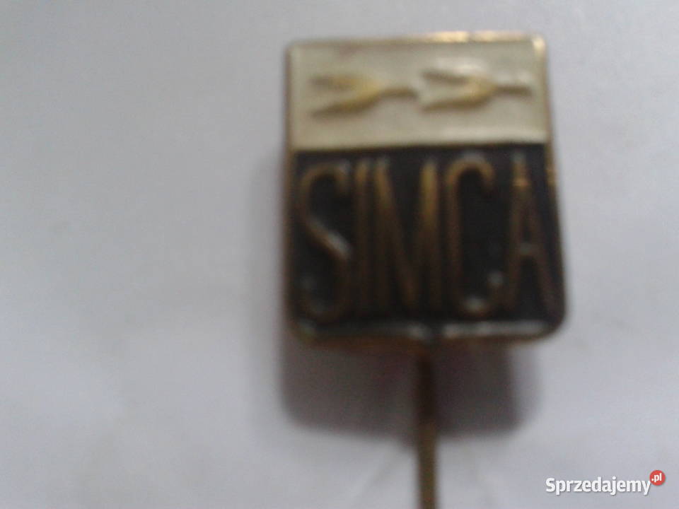 Simca logoprzypinka na odzierz lata 60te xxw Bielsko-Biała