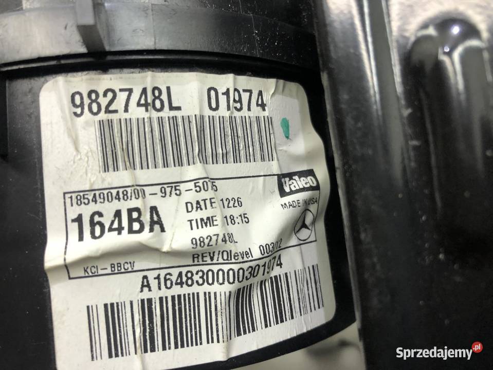OBUDOWA NAGRZEWNICY MERCEDES W164 1648300003 osobowe sprzedam