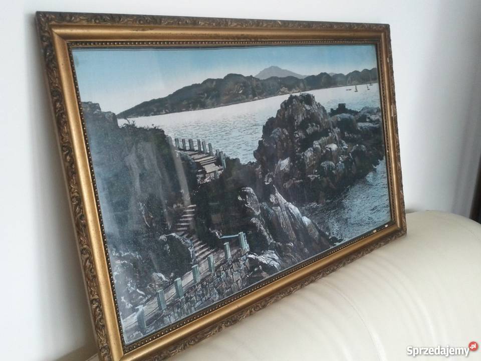 Skały zatoką Obraz makata oprawiona w szkło