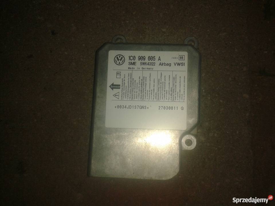 Sensor Airbag 1C0 909 605 A golf 4 19 tdi 101 łódzkie Ozorków