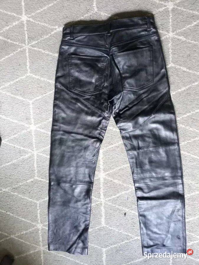 Spodnie skórzane motocyklisty podkarpackie