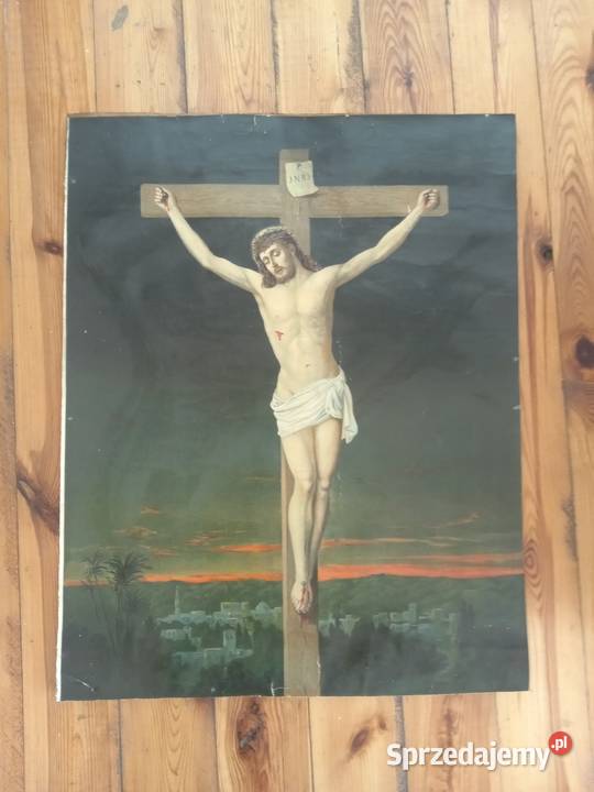 Stary oleodruk Święty obraz Gdów sprzedam