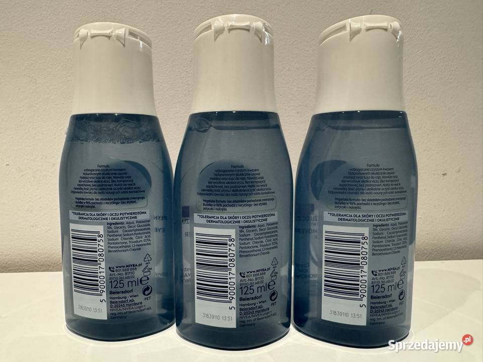 Nivea Ekstra delikatny płyn do demakijażu oczu Poznań