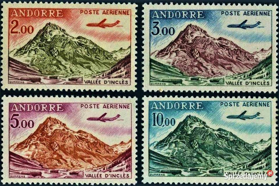ANDORRA 1961 MNHkompletna seria lotnicza WYSYŁKA