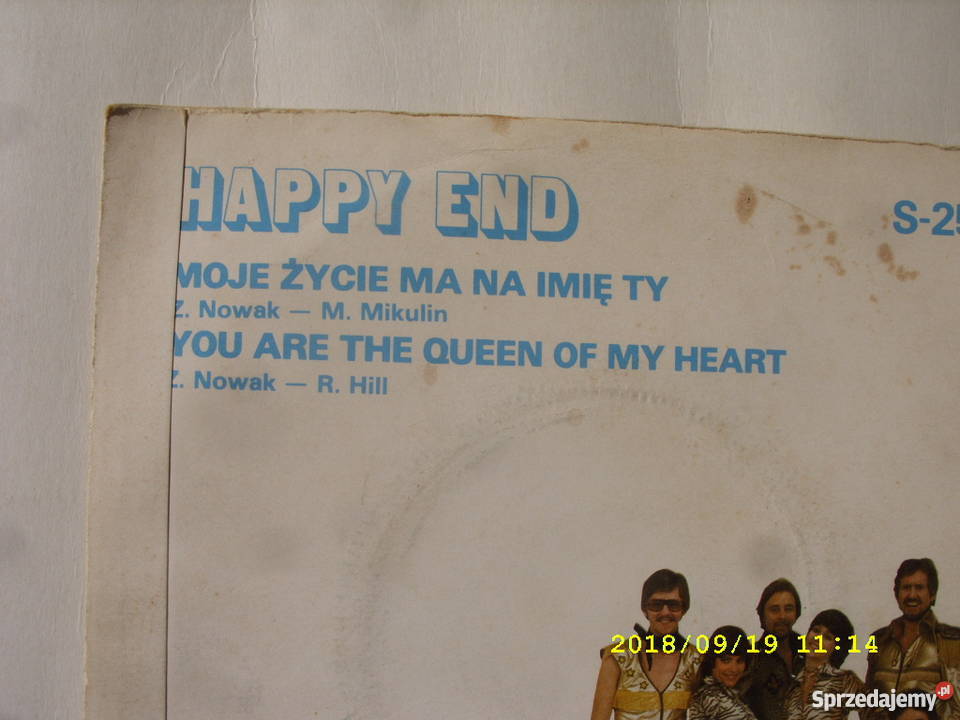 HAPPY END MOJE ZYCIE MA singiel winyl Wołów