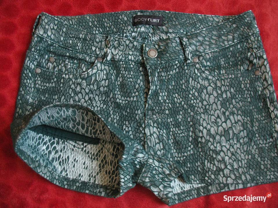 Szorty spodenki zieleń 38 M biodra 92 Body Flirt Siedlce