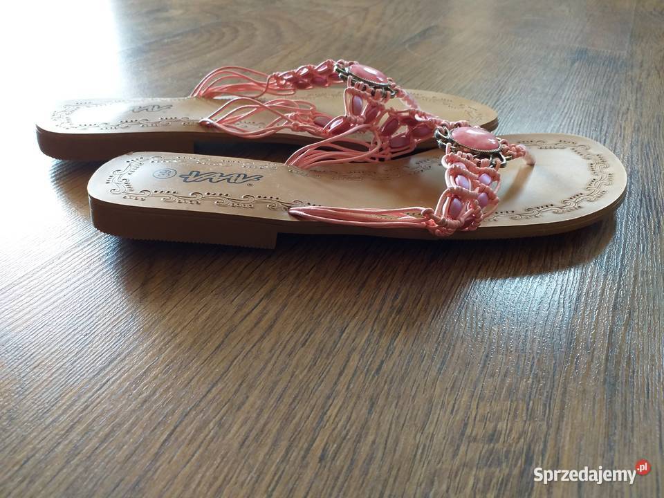 Klapki różowe japonki firmy AWA r 39