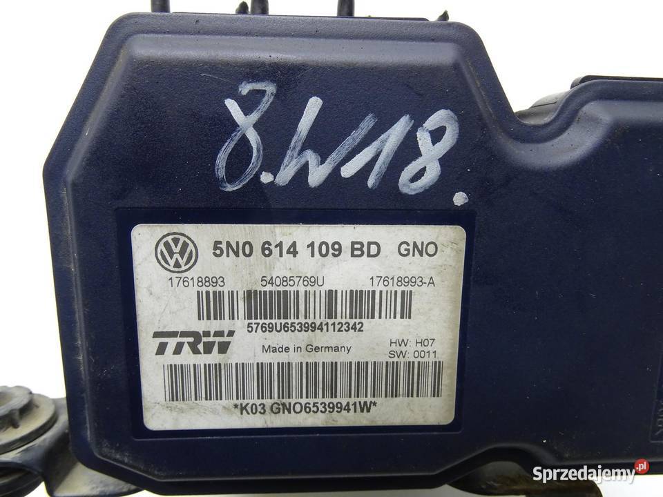 POMPA HAMULCOWA ABS 5N0614109BD 20 TDI VW TIGUAN Pompy hamulcowe sprzedam