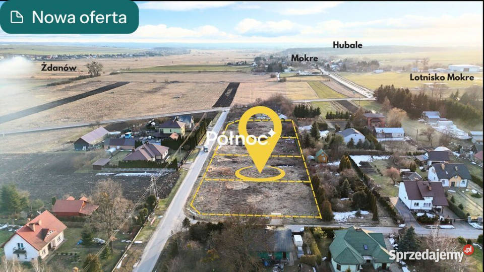 14 arowe działki budowlane Mokre Obrzeża lubelskie