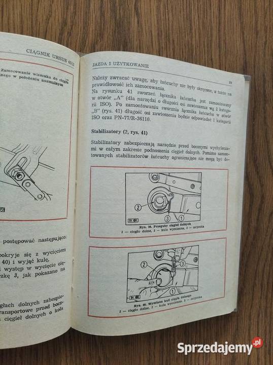 Instrukcja obsługi Ursus 4512 oryginał 1988
