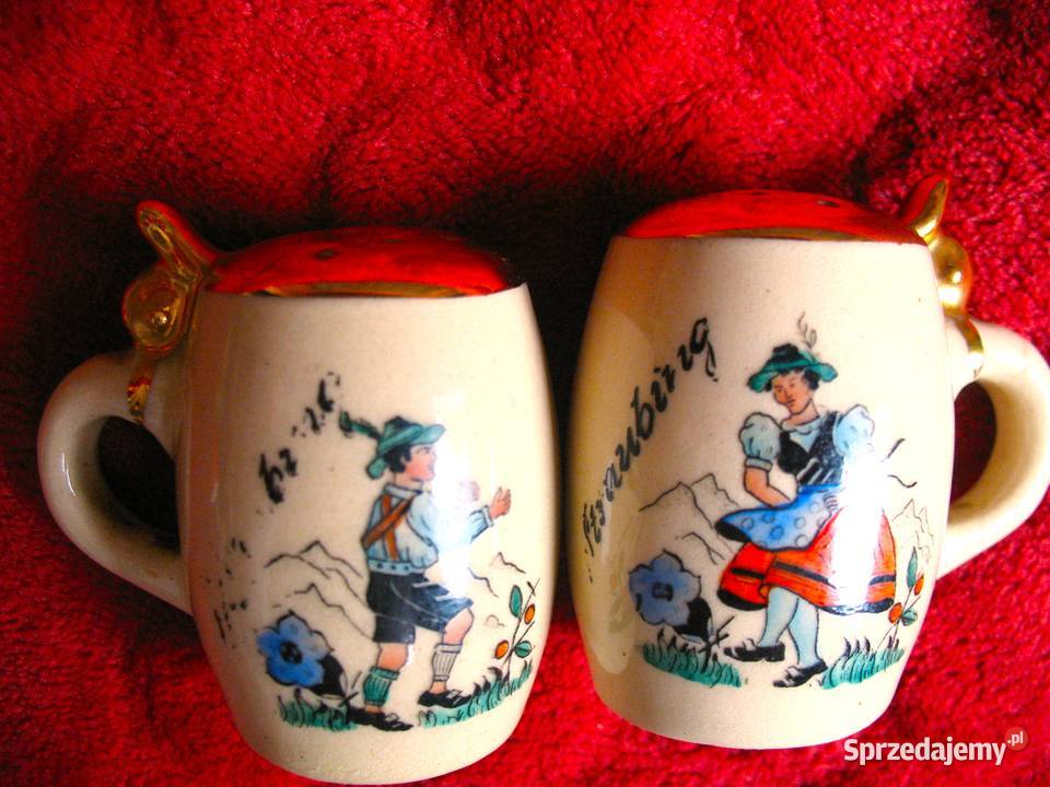 Sól i pieprz Porcelana stare kufle Bawaria 6 x Siedlce