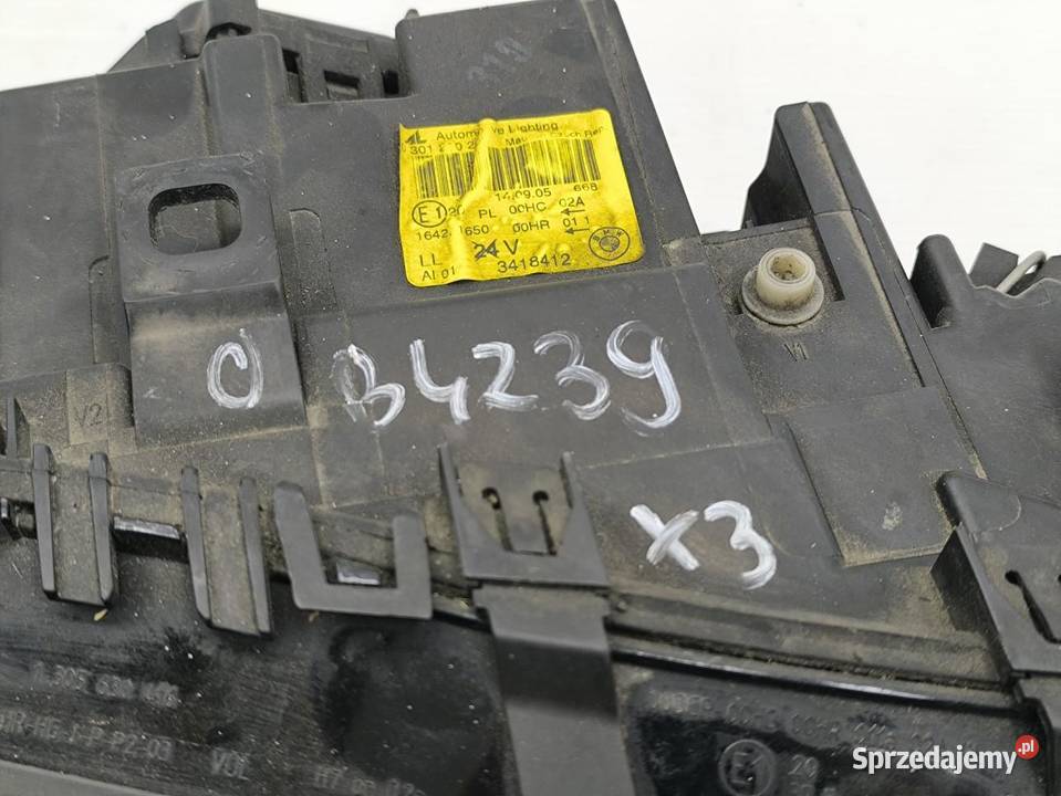 LAMPA PRAWY PRZÓD BMW X3 E83 3418412 osobowe wielkopolskie