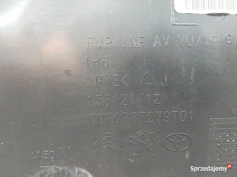 TAPICERKA BOCZEK PRAWY LEWY PRZÓD KPL Peugeot