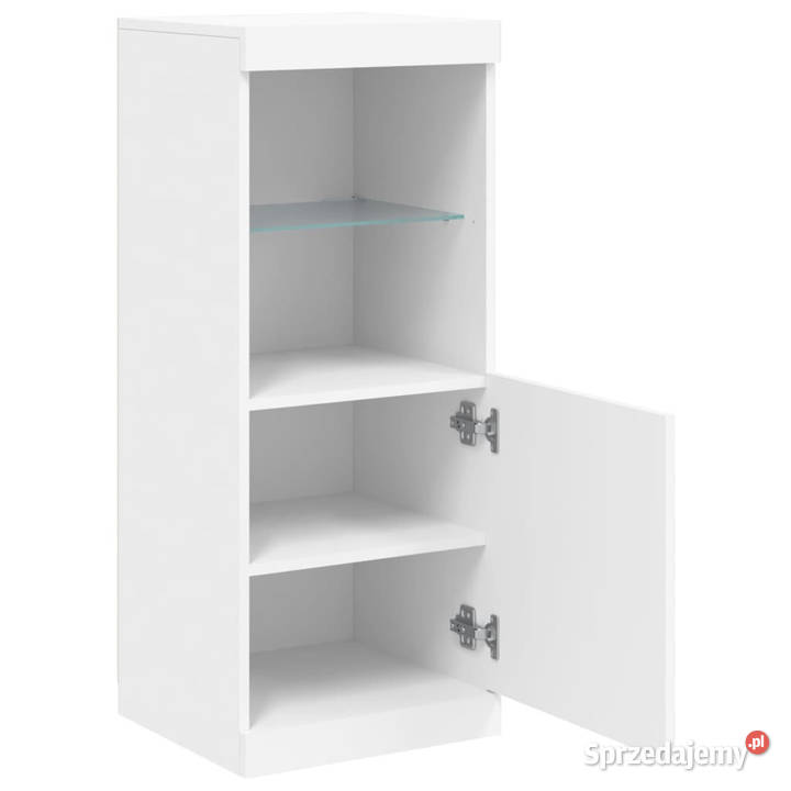 Szafka z oświetleniem LED biała 41x37x100 Warszawa