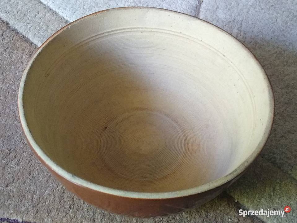 Bochnia makutra kamionkowa ceramika PRL retro Gdańsk