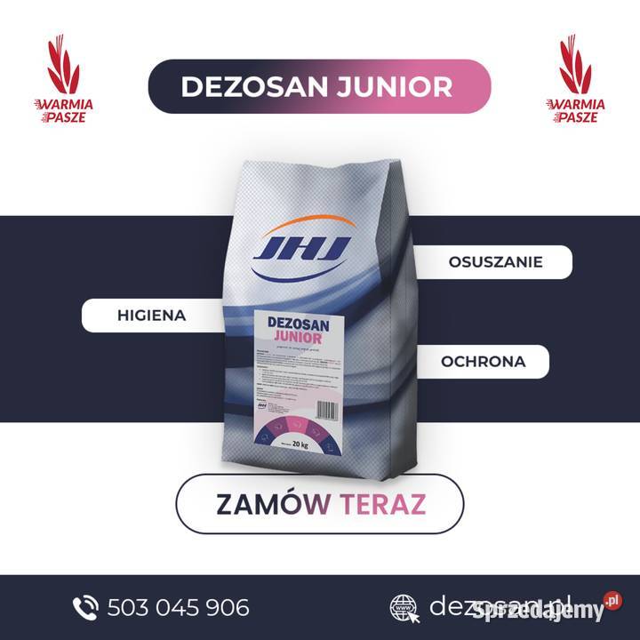 Dezosan Junior sucha kąpiel prosiąt 600 higiena Pozostałe Proszowice