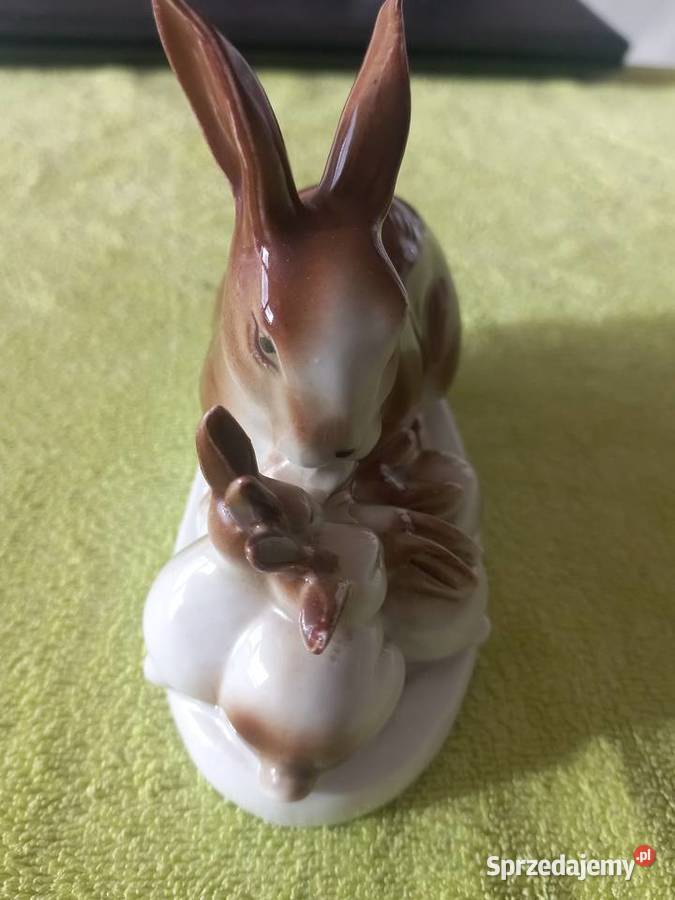 Figurka porcelanowa Króliki Zajączki Grafenthal Antyki, Sztuka, Kolekcje Toruń