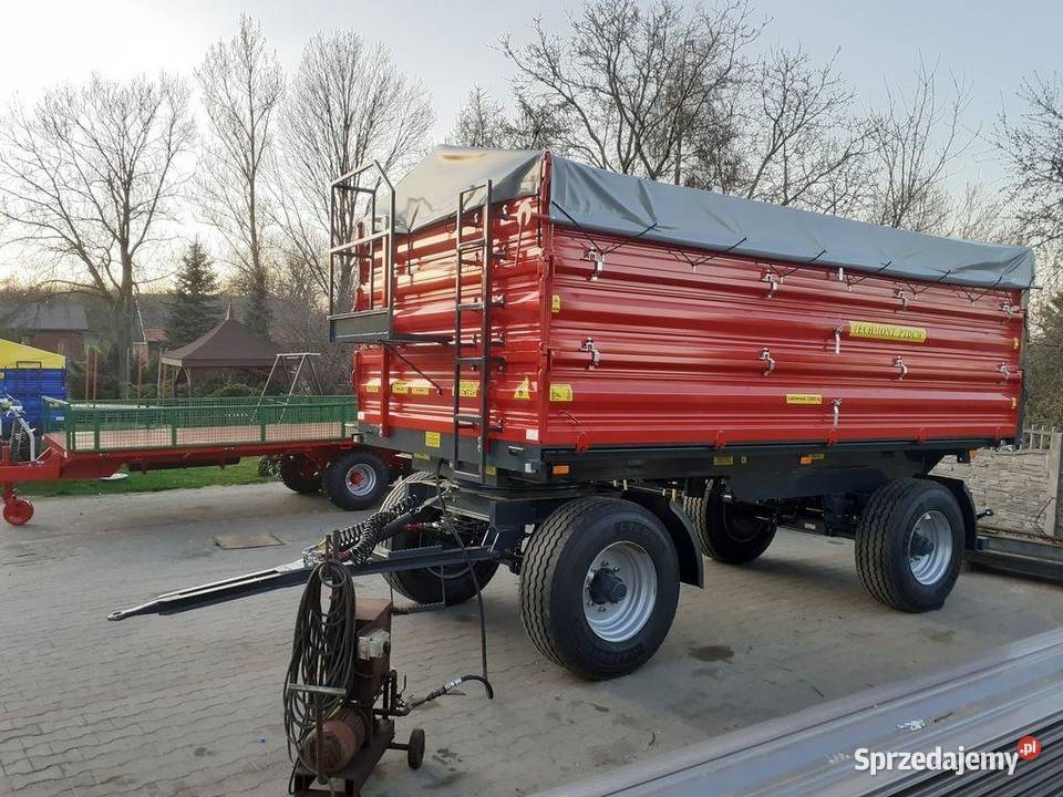 PRZYCZEPA ROLNICZA 8 ton paletówka Techmont NOWA nieuszkodzony