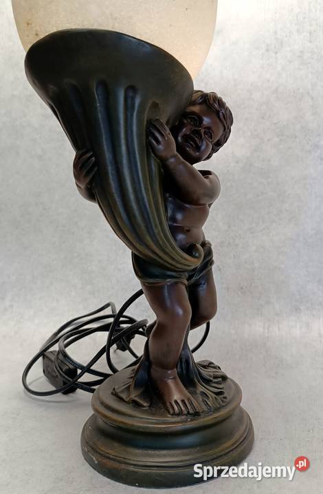 Lampa stołowa z Cherubinem Putto Amorek Aniołek Rzeszów sprzedam