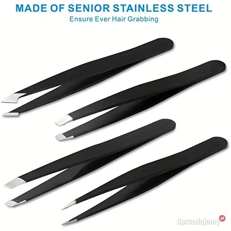 Pęseta Do Brwi Ze Stali Nierdzewnej Czarna AS Płock