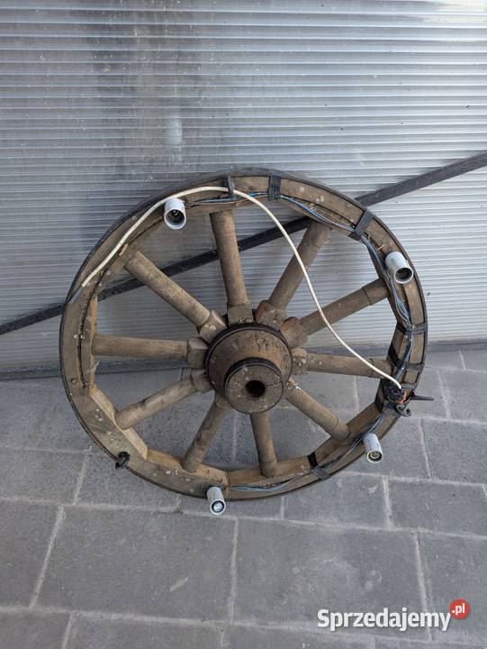 Lampa drewniane koło wozu altana Krzeszowice sprzedam