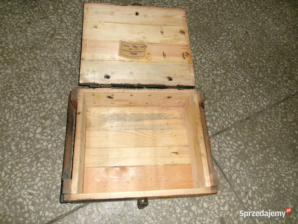 Skrzynia wojskowa drewniana wym 36x45 wys 15 Pozostałe Legionowo sprzedam