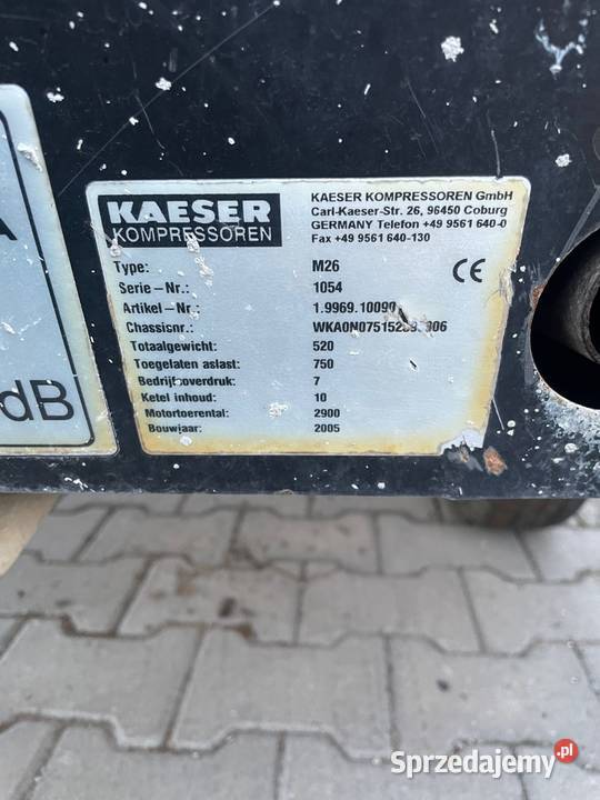 kompresor sprezarka kaeser M26 w pelni sprawny Rawa Mazowiecka