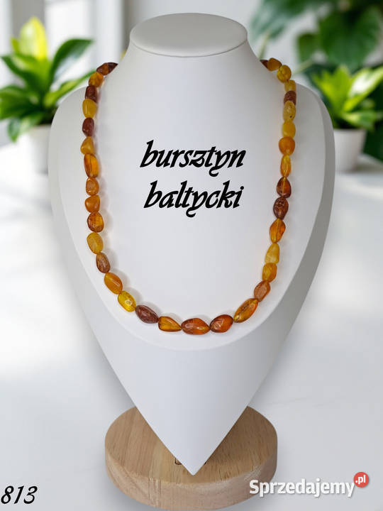 Korale z bursztynu bursztyn bałtycki bryłki