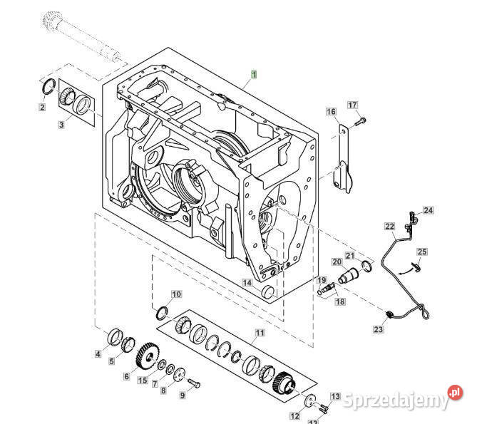 John Deere 8130 8230 8330 8430 8530 skrzynka Pozostałe Jastrzębniki