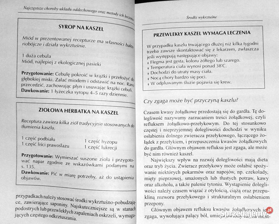 Zioła na przeziębienie astmę zapalenie zatok Rok wydania 2005 Chełm