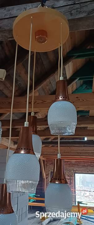 Retro lampa wisząca Kamenick enov z1965 roku Lubań