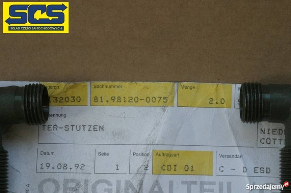 MAN F2000 F90 TRÓJNIK PNEUMATYCZNY 81981200075 lubuskie Bieleń