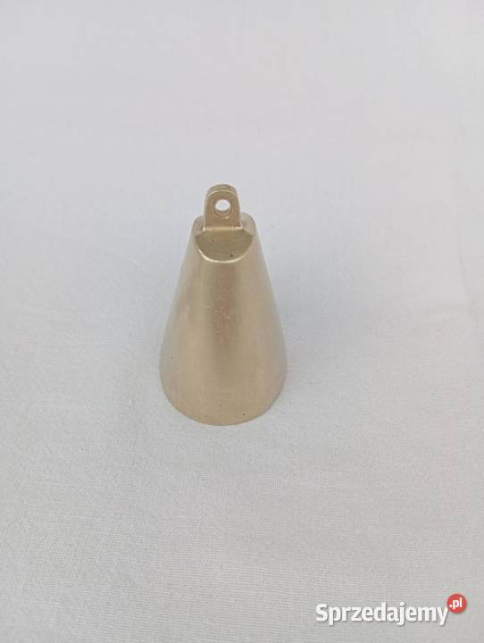 DZWONEK MOSIĘŻNY STARY STYLOWY OWALNY Niemodlin