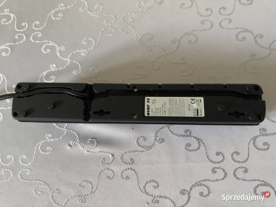 Listwa zasilająca ACAR F5 5 gniazd 15 m czarna z