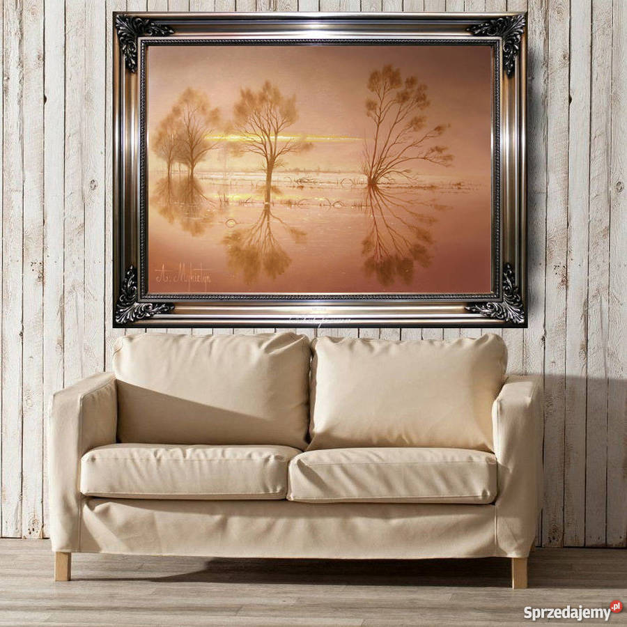 Jesienne lustro 70 x 50 A Mykietyn Zabrze