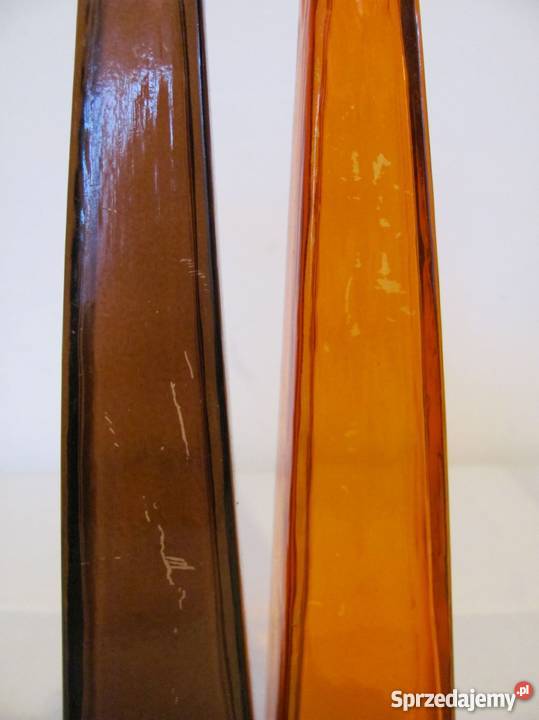 Flakony szklane mix kolorów 3 sztuki lubelskie Zamość