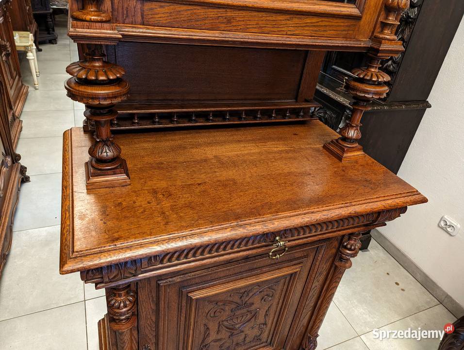 Dębowy kredensszer blatu 885 sklep Dąbrowa Dąbrowa Górnicza