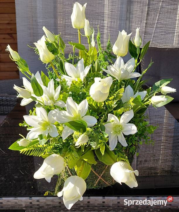 Kompozycja wiosenna nagrobna Augustów sprzedam