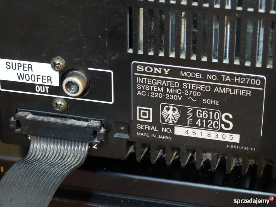 Wieża Sony MHC2700 duży zestaw WYSYŁKA podkarpackie Jasło sprzedam