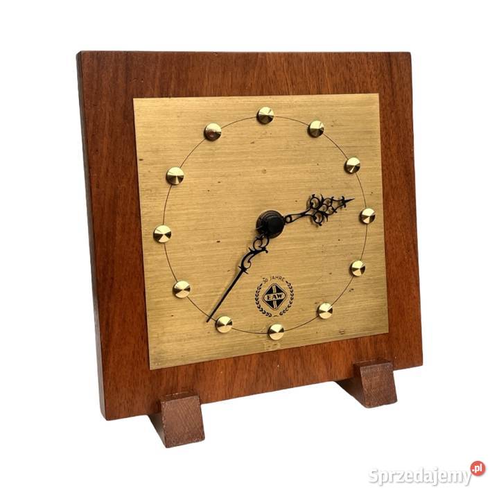 Vintage zegar stołowy EAW jubileuszowy model Warszawa