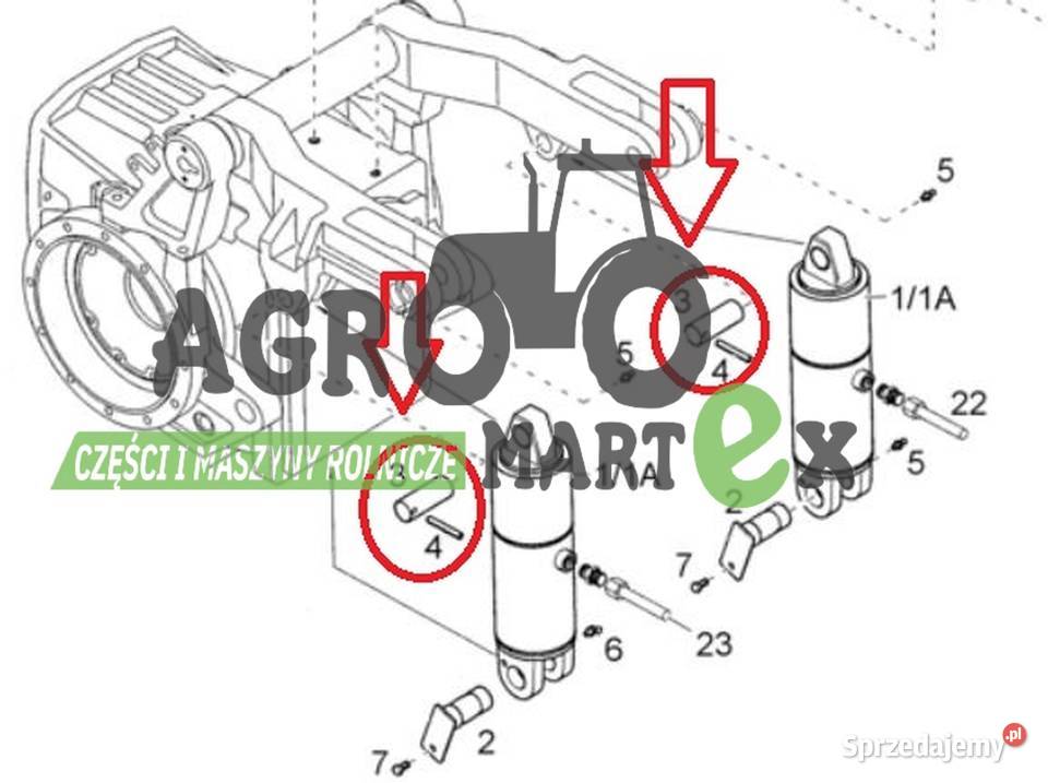 132574016 47108586 132573016 SWORZEŃ 35x106 CNH Części zamienne Wichrów