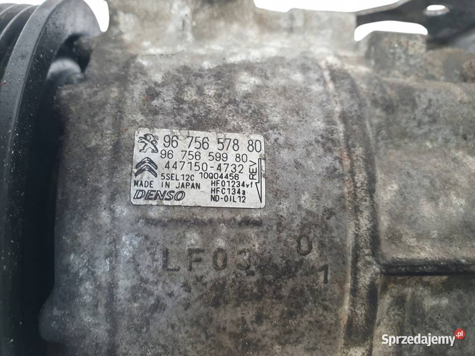 SPRĘŻARKA KLIMATYZACJI Peugeot 208 308 Citroen Kompresory klimatyzacji Chełm