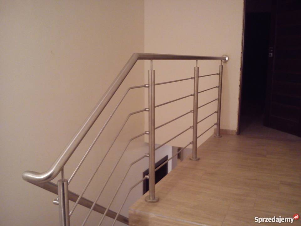 balustrada nierdzewna szlifowana na 3 pręty rura Dom i Ogród Radomsko
