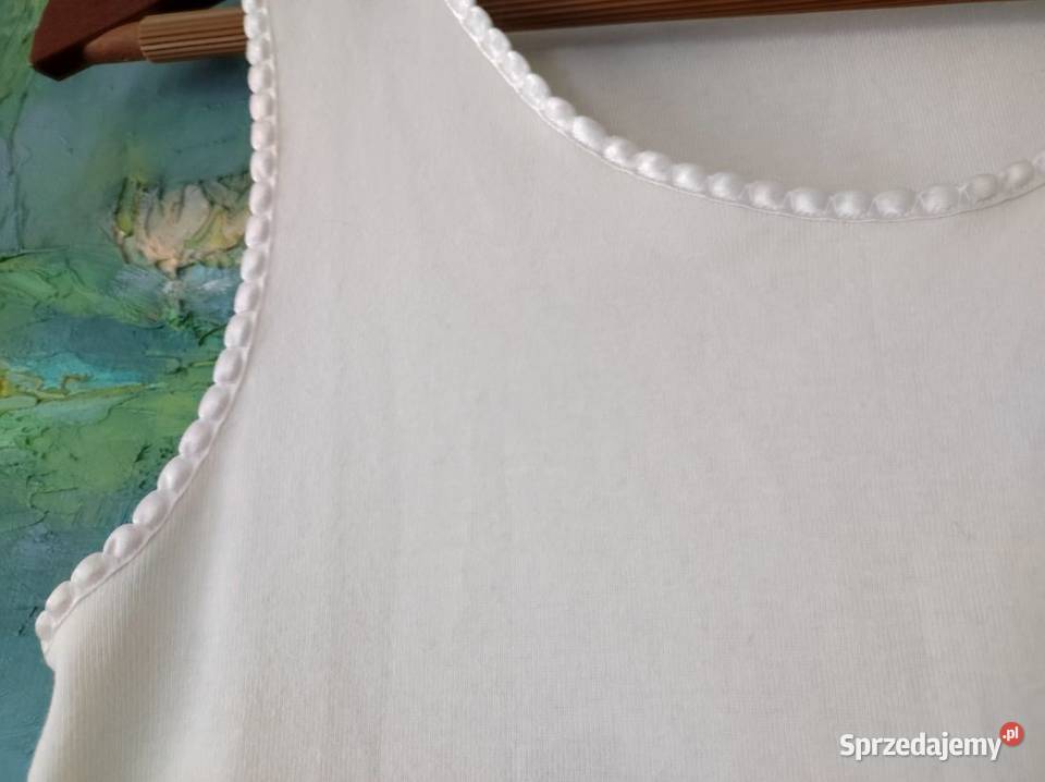 koszulka biała bluzka letnia tshirt satynowa Moda i Styl Kielce