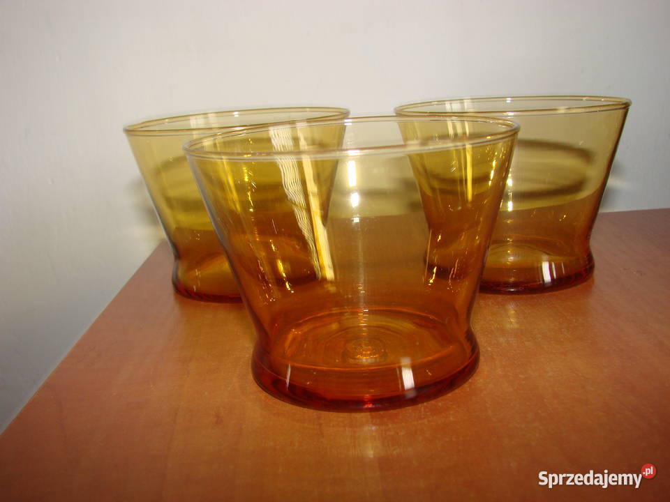 szklanka bursztynowe szkło