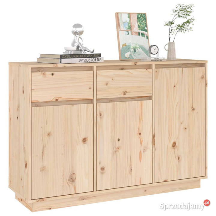 Szafka 110x34x75 lite drewno sosnowe WM814329 Warszawa sprzedam