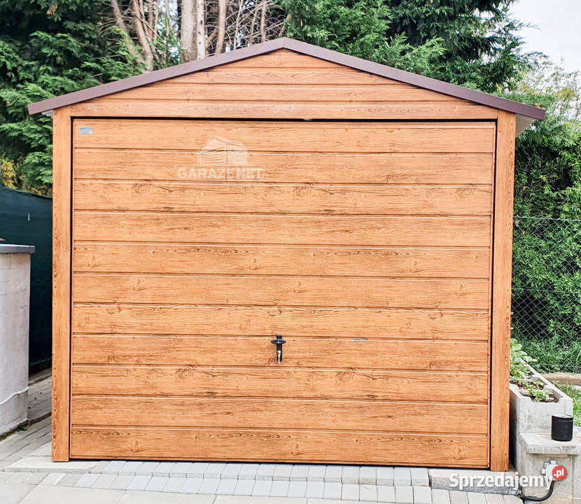 GARAŻ BLASZANY 3M X 6M DWUSPAD BRAMA UCHYLNA Domki narzędziowe Łapanów